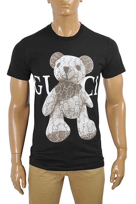 gucci bear t shirt|authentic gucci t shirt men.